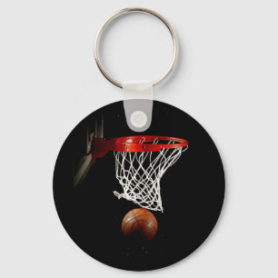 Basketball Boll & Net Nyckelring