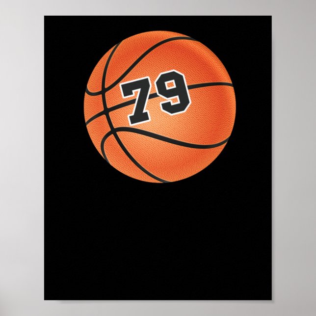 Basketball Boll nummer 79 Poster (Framsidan)