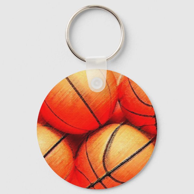 Basketball Boll Nyckelring (Framsida)