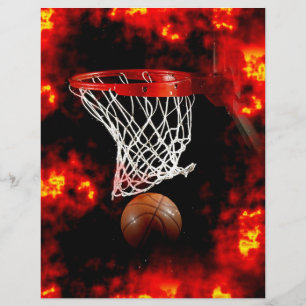 Basketball Boll och nätFlyer Reklamblad