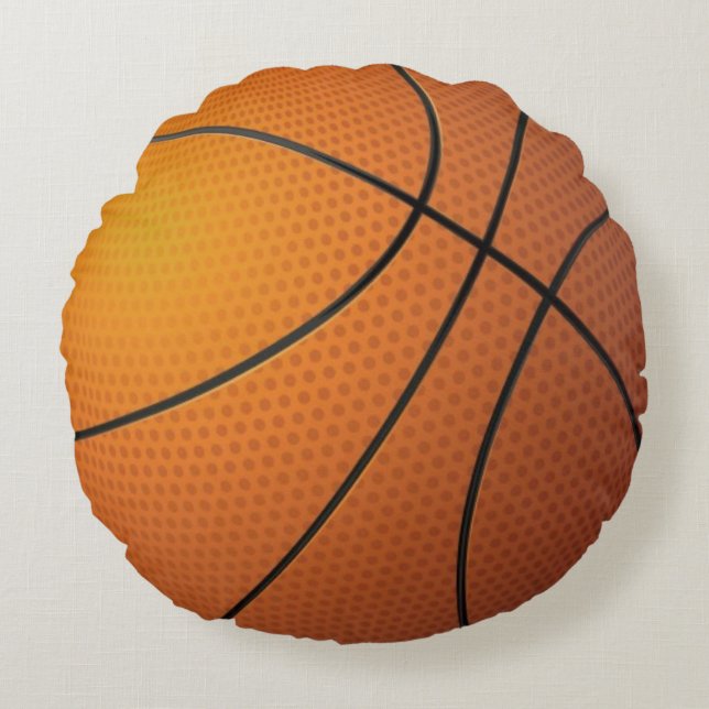 Basketball boll rund kudde (Framsidan)
