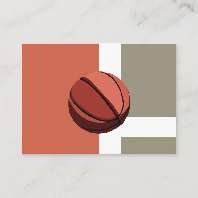 Basketball Boll Sports Coach Visitkort (Framsida)