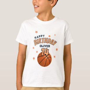 Basketball Boll Sports Grattis på födelsedagen Boy T Shirt