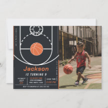 Basketball Boll tävlar med foto på födelsedagen