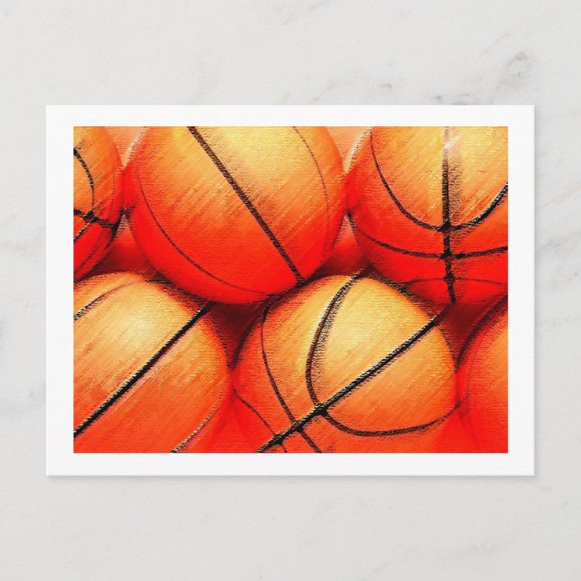 Basketball Boll Vykort (Framsida)