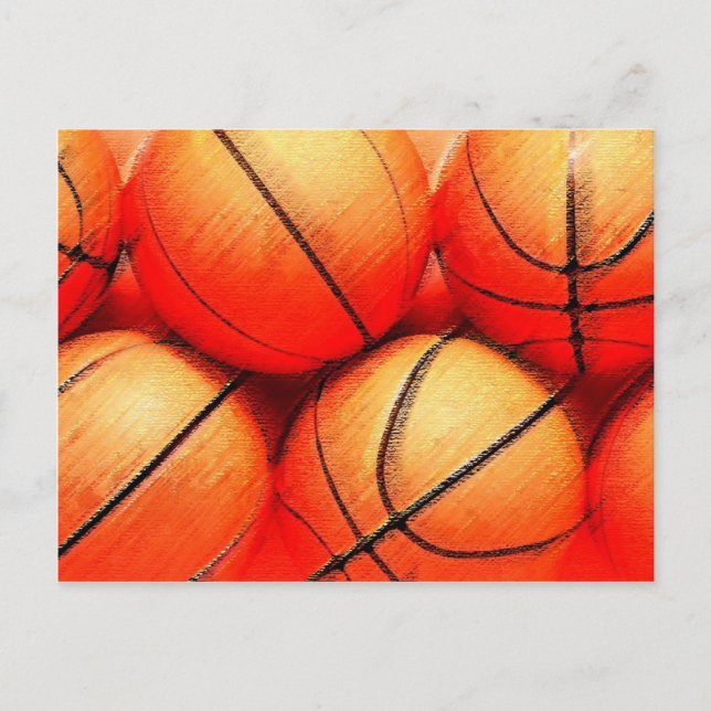 Basketball Boll Vykort (Framsida)