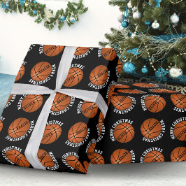 Basketball Bollar Kids Namn Black jul Presentpapper