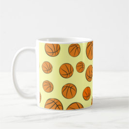 Basketball Bollar Seamless Mönster Kaffemugg