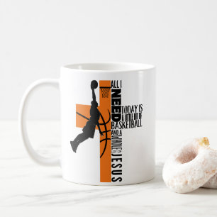 Basketball Boy åldras Kids Manar allt jag behöver Kaffemugg