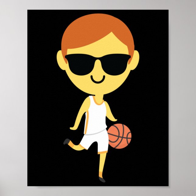 Basketball Boy Emoji 1 Poster (Framsidan)