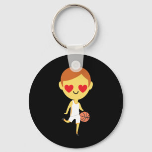Basketball Boy Emoji Nyckelring