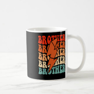 Basketball Brother Retro Groovy Lightning Bult Tjo Kaffemugg