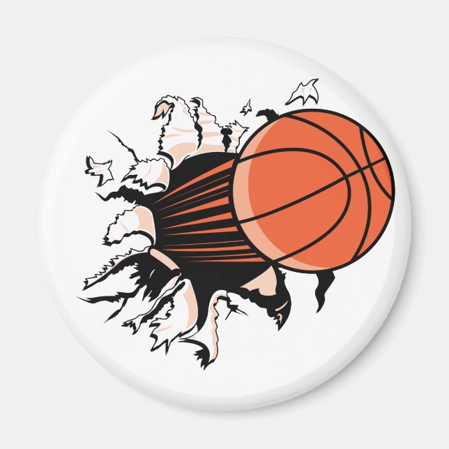 Basketball Burst Magnet (Framsidan)