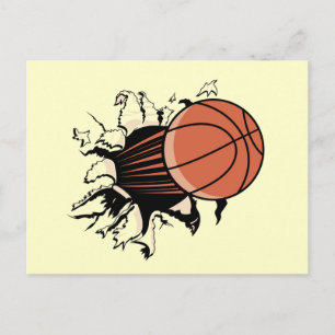 Basketball Burst T-shirts och gåvor Vykort