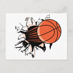 Basketball Burst Vykort