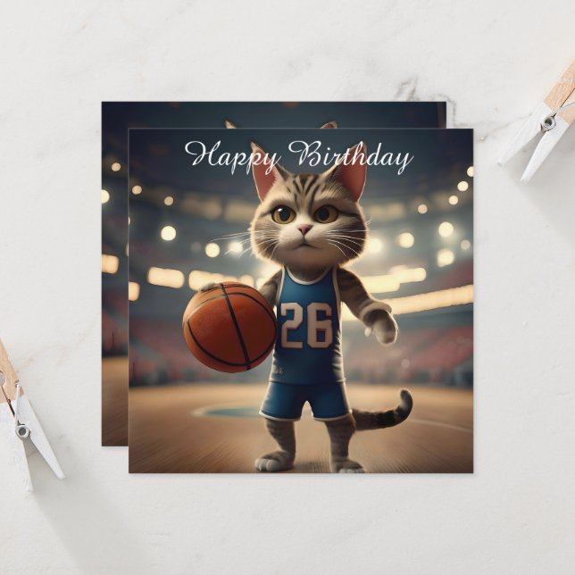 Basketball Cat Kort (Fram/Back In Situ)