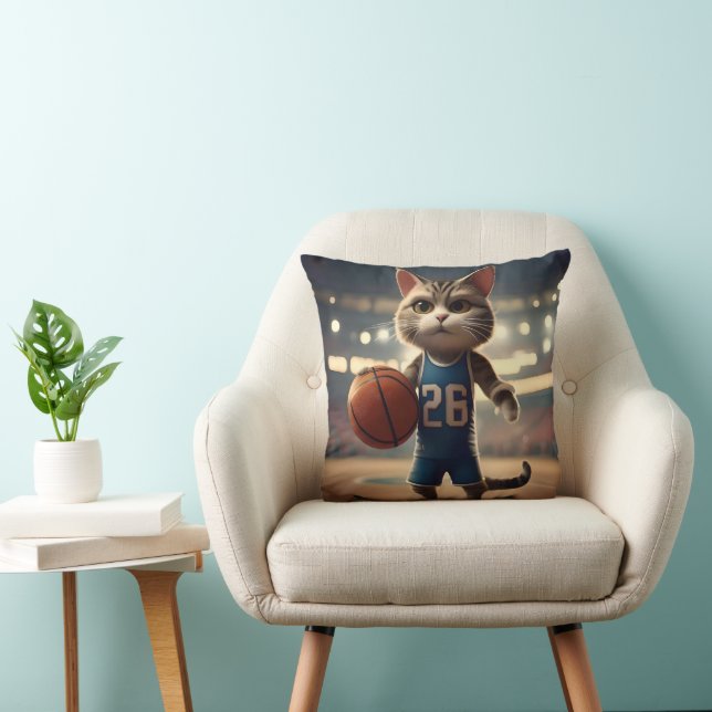 Basketball Cat Kudde (Stol)