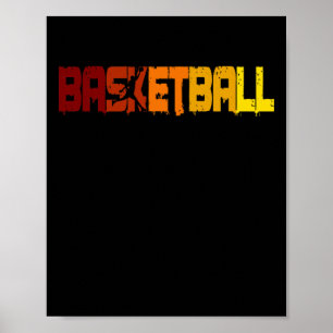 Basketball Champion Basketball Player Fläkt Retro  Poster