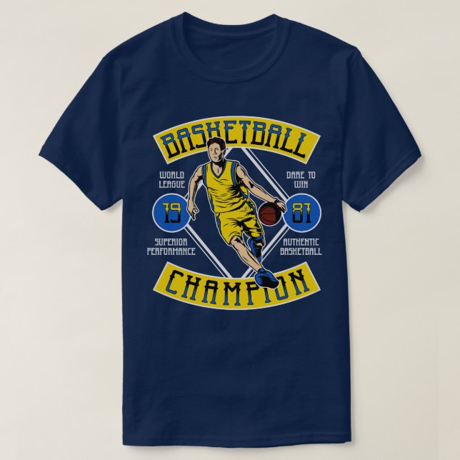 Basketball Champion T Shirt (Design framsida)