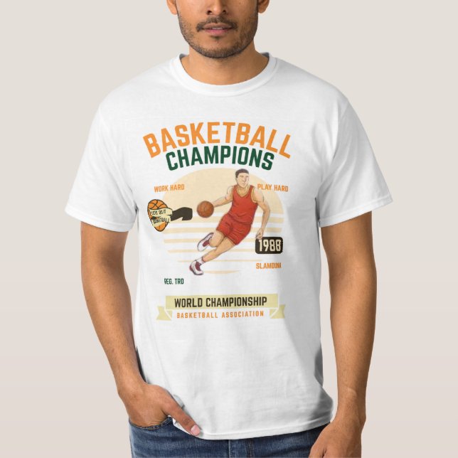 Basketball Champions T-Shirt (Framsida)