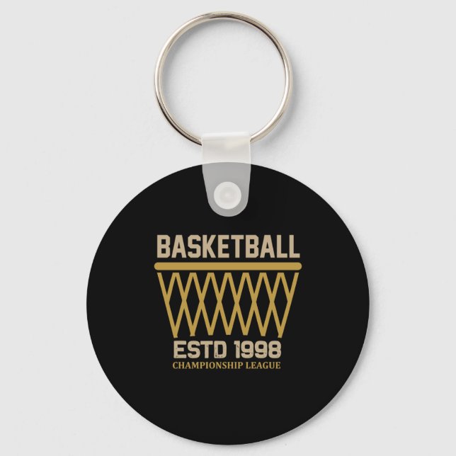 Basketball Championship League Estd 1998 Nyckelring (Framsida)