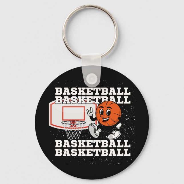 Basketball Character Ring Nyckelring (Framsida)