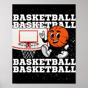 Basketball Character Ring Poster