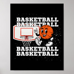 Basketball Character Ring Poster