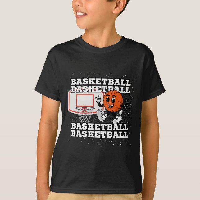 Basketball Character Ring T Shirt (Framsida)