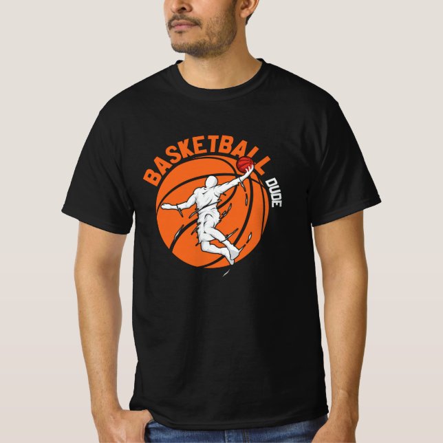 Basketball-chassi-design för Basketball Älskare T Shirt (Framsida)