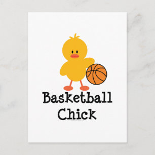 Basketball Chick vykort