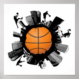 Basketball City Poster