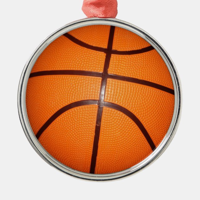 Basketball Close Struktur Skin Julgransprydnad Metall (Framsidan)