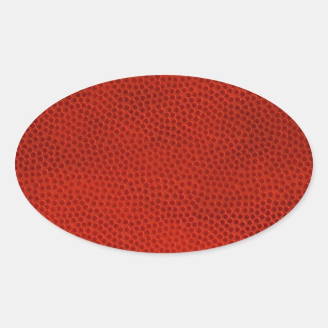 Basketball Close Struktur Skin Ovalt Klistermärke (Framsida)
