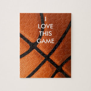 Basketball Close-up - Popular Sports Art Pussel