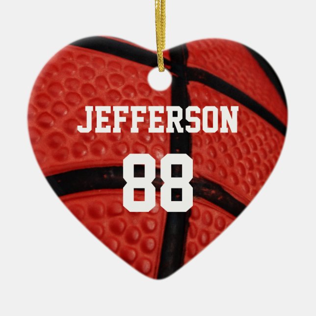 Basketball Close-up Sports Team Ceramic Ornament (Framsidan)