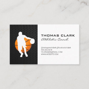 Basketball Coach   Athletic Coach Visitkort