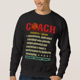 Basketball Coach Definition Basketball Player Spor Lång Ärmad Tröja