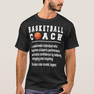 Basketball Coach Definition Basketball Tränar T Shirt