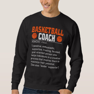 Basketball Coach Definition Coach Coach, Manar Wom Lång Ärmad Tröja