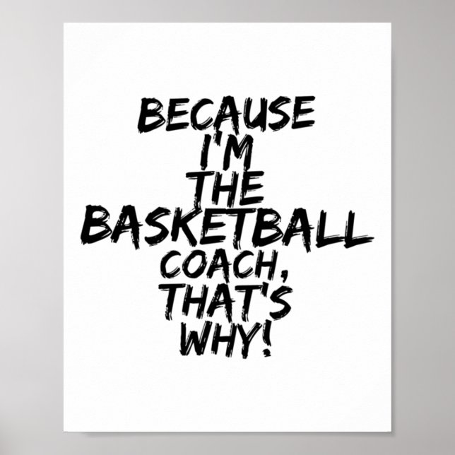 Basketball Coach, det är därför roligt Poster (Framsidan)