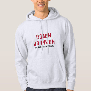 Basketball Coach-eget namn och Team Hoodie