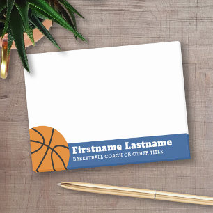 Basketball coach eller Lärare inom fysik Post-it Block