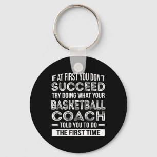 Basketball Coach Gift Roligt Tack Gift Nyckelring