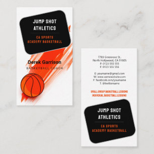 Basketball Coach Idrott Visitkort