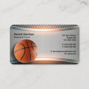 Basketball Coach   Idrott Visitkort