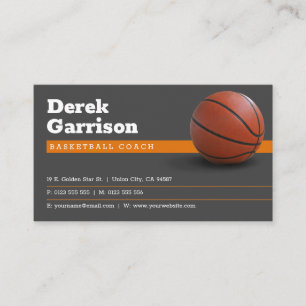 Basketball Coach Idrott Visitkort