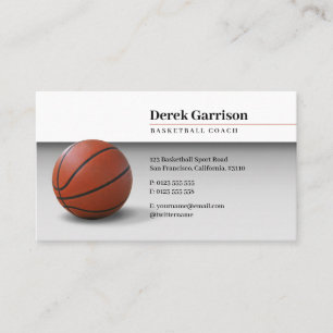 Basketball Coach Idrott Visitkort