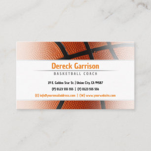 Basketball Coach   Idrott Visitkort