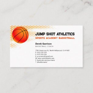 Basketball Coach Idrott Visitkort